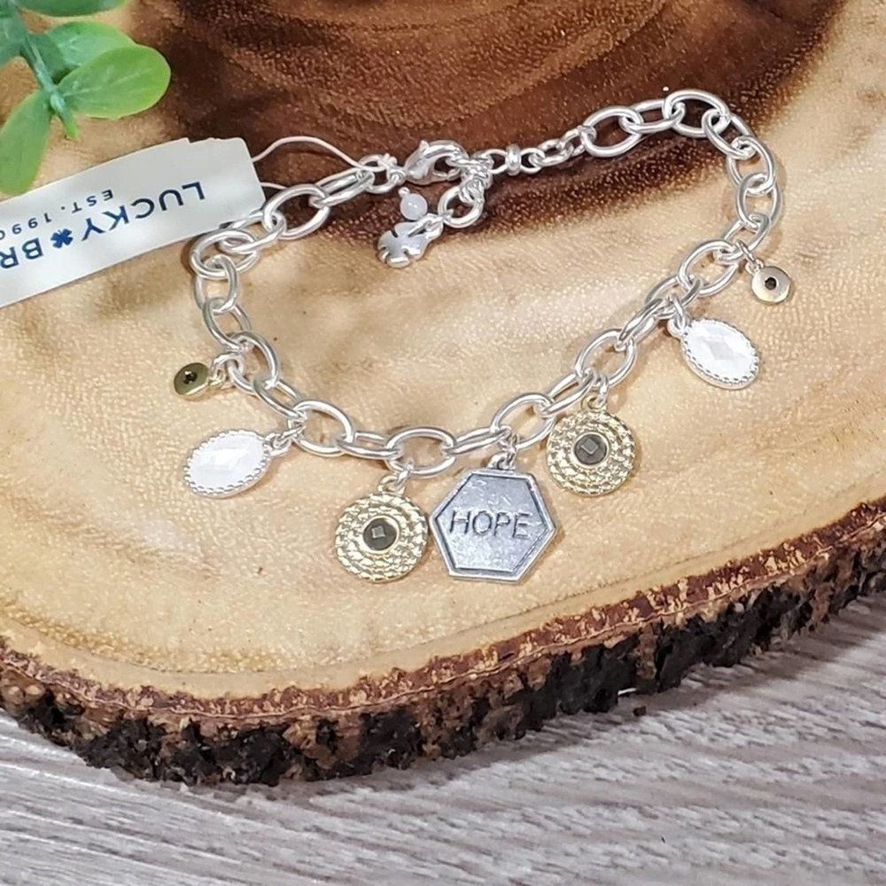 NEW Lucky brand HOPE jeweled bracelet